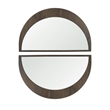 Pemberly Row Modern / Contemporary Dark Brown Wood Small Mirror
