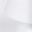 Pemberly Row Contemporary Glossy Spherical White Ceramic Table Lamp