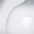 Pemberly Row Contemporary Glossy Spherical White Ceramic Table Lamp