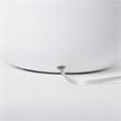 Pemberly Row Contemporary Glossy Spherical White Ceramic Table Lamp
