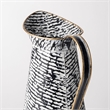 Pemberly Row Modern / Contemporary Small Black/White Patterned Vase