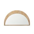 Pemberly Row Modern / Contemporary Light Brown Wood Small Mirror