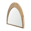 Pemberly Row Modern / Contemporary Light Brown Wood Small Mirror