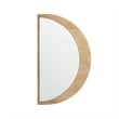 Pemberly Row Modern / Contemporary Light Brown Wood Small Mirror