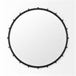 Pemberly Row Modern / Contemporary Large Black Finish Wall Mirror