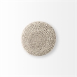 Pemberly Row Contemporary 19Lx19Wx15H Taupe 4 Legged Wool Stool