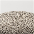 Pemberly Row Contemporary 19Lx19Wx15H Taupe 4 Legged Wool Stool