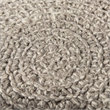 Pemberly Row Contemporary 19Lx19Wx15H Taupe 4 Legged Wool Stool