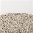 Pemberly Row Contemporary 24Lx24Wx14H Light Gray 4 Legged Wool Stool