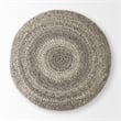Pemberly Row Contemporary 30Lx30Wx15H Dark Gray 4 Legged Wool Stool