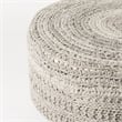 Pemberly Row Contemporary 30Lx30Wx15H Dark Gray 4 Legged Wool Stool