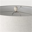 Pemberly Row 20Lx20Wx33.5H Cream Base with White Shade Table Lamp