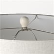 Pemberly Row 20Lx20Wx33.5H Cream Base with White Shade Table Lamp