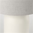 Pemberly Row 20Lx20Wx33.5H Cream Base with White Shade Table Lamp