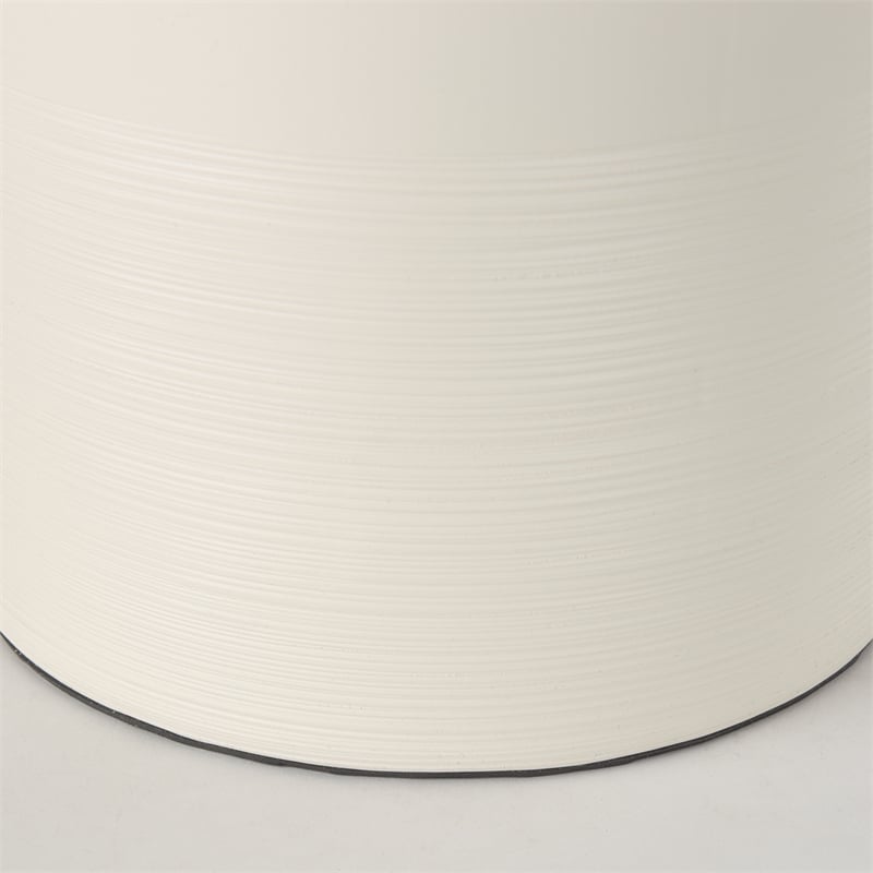 Pemberly Row 20Lx20Wx33.5H Cream Base with White Shade Table Lamp
