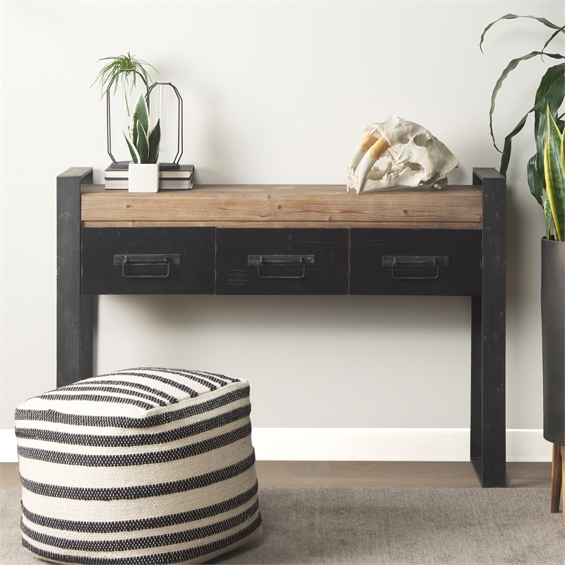 Pemberly Row 4.5Lx3.9Wx11H Metal And Glass Holder Object in Black