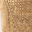 Pemberly Row Light Brown Water Hyacinth Round Basket with Handles in Set of 3