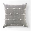 Pemberly Row 20x20 Navy And Cream With White Detail Decorative Pillow Cover