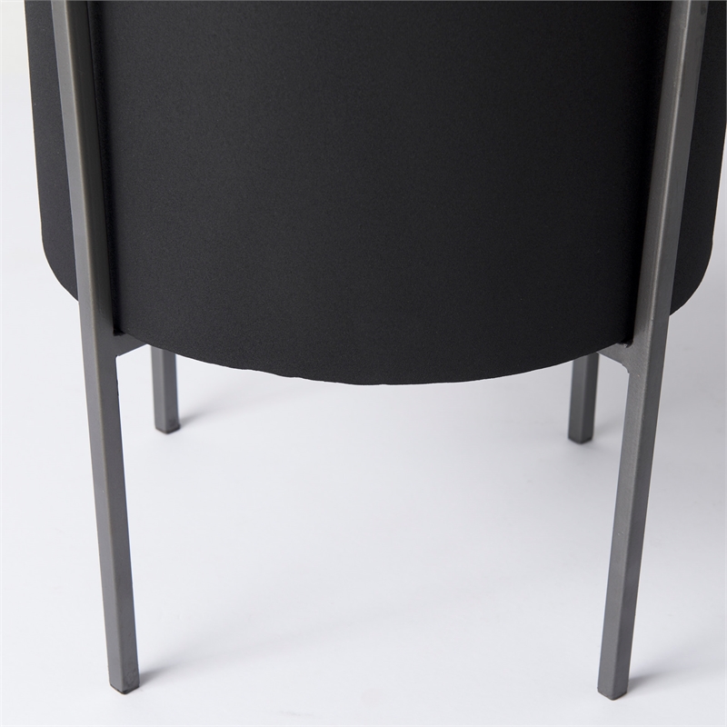 Pemberly Row Modern / Contemporary Black Plant Stands (Set of 3)