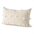 Pemberly Row 13x21 Cream With White Detail Decorative Pillow Cover