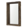 Pemberly Row 12Lx2Wx18H Brown Wood Frame Rectangular Wall Mirror