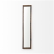 Pemberly Row 12Lx2Wx59H Brown Wood Frame Rectangular Wall Mirror