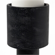 Pemberly Row 3.9Lx3.9Wx10.6H Black Metal Table Candle Holders
