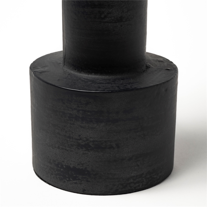 Pemberly Row 3.9Lx3.9Wx10.6H Black Metal Table Candle Holders