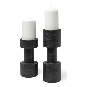 Pemberly Row 3.9Lx3.9Wx10.6H Black Metal Table Candle Holders