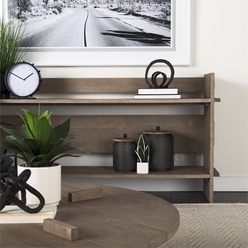 Pemberly Row Modern / Contemporary Light Gray Wood Console Table