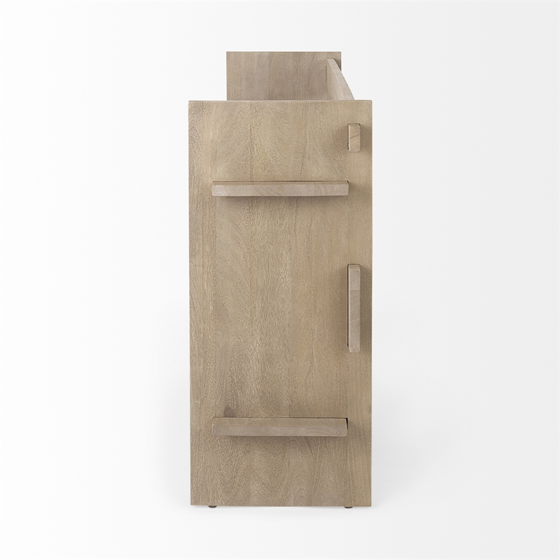 Pemberly Row Modern / Contemporary Light Gray Wood Console Table