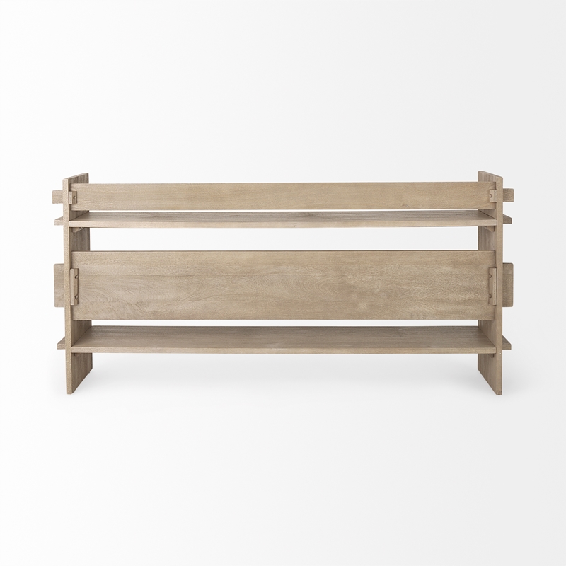 Pemberly Row Modern / Contemporary Light Gray Wood Console Table