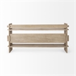 Pemberly Row Modern / Contemporary Light Gray Wood Console Table