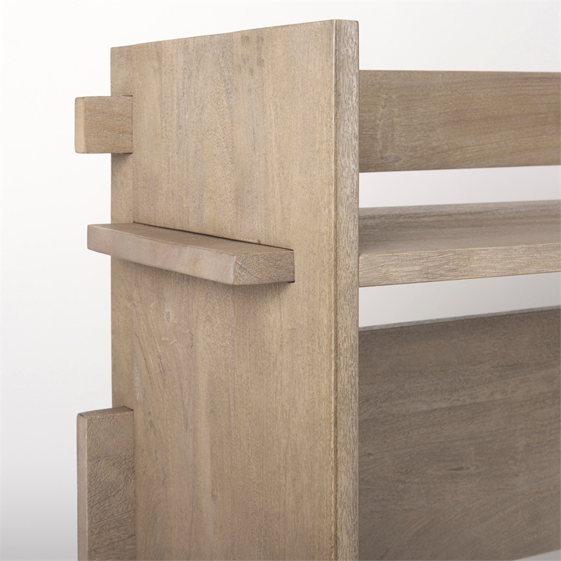 Pemberly Row Modern / Contemporary Light Gray Wood Console Table