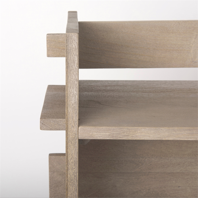 Pemberly Row Modern / Contemporary Light Gray Wood Console Table