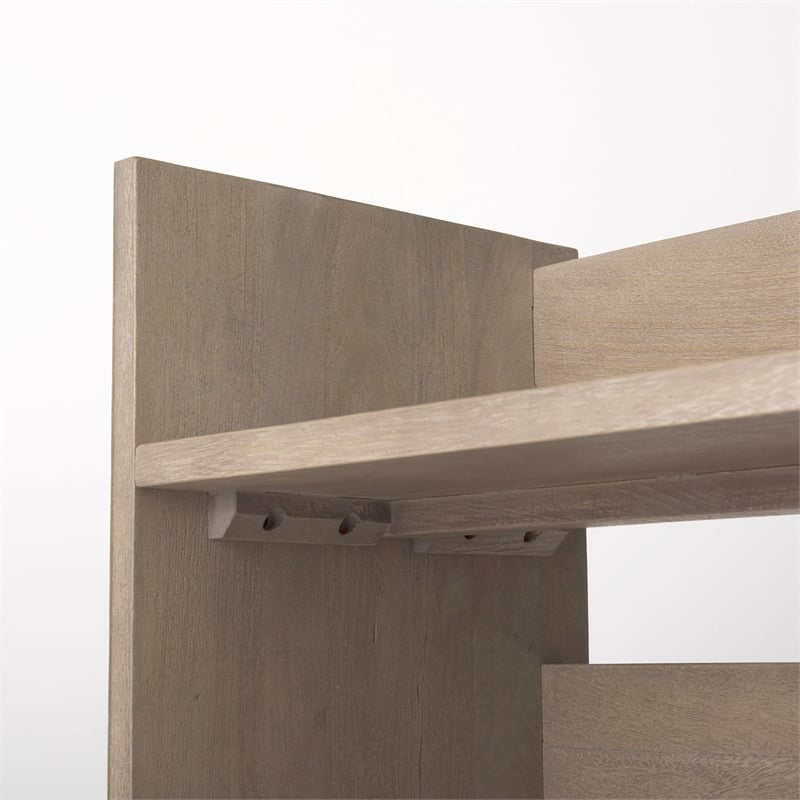 Pemberly Row Modern / Contemporary Light Gray Wood Console Table