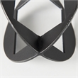 Pemberly Row Black Iron Small Gunmetal Geometric Decorative Object