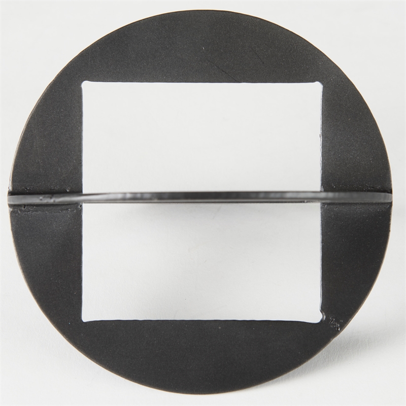 Pemberly Row Black Iron Small Gunmetal Geometric Decorative Object