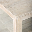 Pemberly Row 20Lx18Wx26H White Wood with Gold Metal Frame End/Side Table