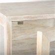 Pemberly Row 20Lx18Wx26H White Wood with Gold Metal Frame End/Side Table