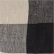 Pemberly Row 13Lx21W Beige And Black Fabric Plaid Decorative Pillow Cover