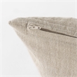 Pemberly Row 13Lx21W Beige And Black Fabric Plaid Decorative Pillow Cover