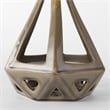 Pemberly Row Contemporary 7.7Lx7.7Wx9.4H Bronze Geometric Ceramic Object