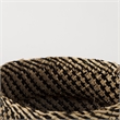 Pemberly Row Light/Dark Brown Cross Patterend Belly Seagrass Basket in Set of 3