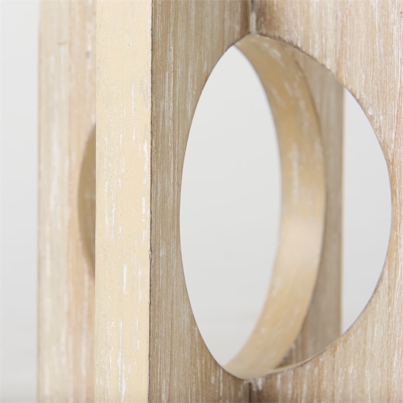 Pemberly Row 5.7Lx5.7Wx5.7H Light Brown Wood Small Decorative Object