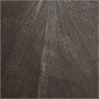 Pemberly Row 20.5Lx20.5Wx24.4H Brown Wood with Black Metal End Table