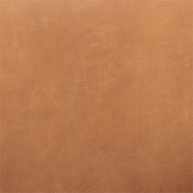 Pemberly Row Contemporary Brown Leather with Light Wood Accent Chair