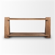 Pemberly Row Modern / Contemporary Medium Brown Wood Console Table