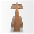 Pemberly Row Modern / Contemporary Medium Brown Wood Console Table