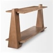 Pemberly Row Modern / Contemporary Medium Brown Wood Console Table